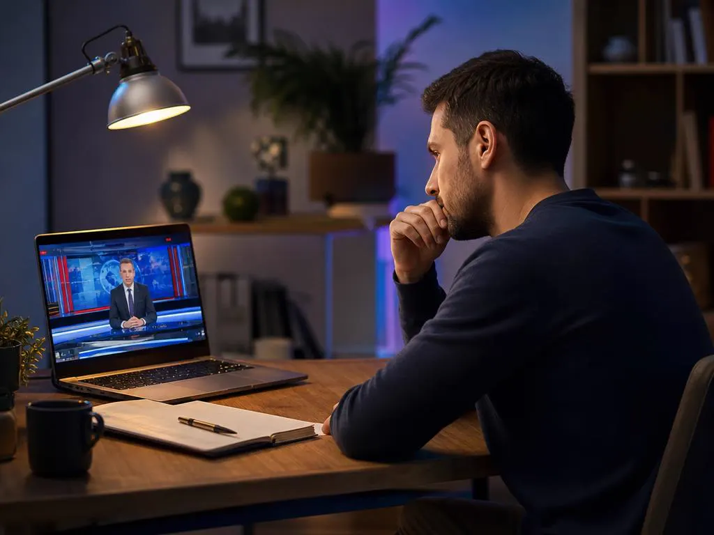 IPTV player open on a Windows laptop