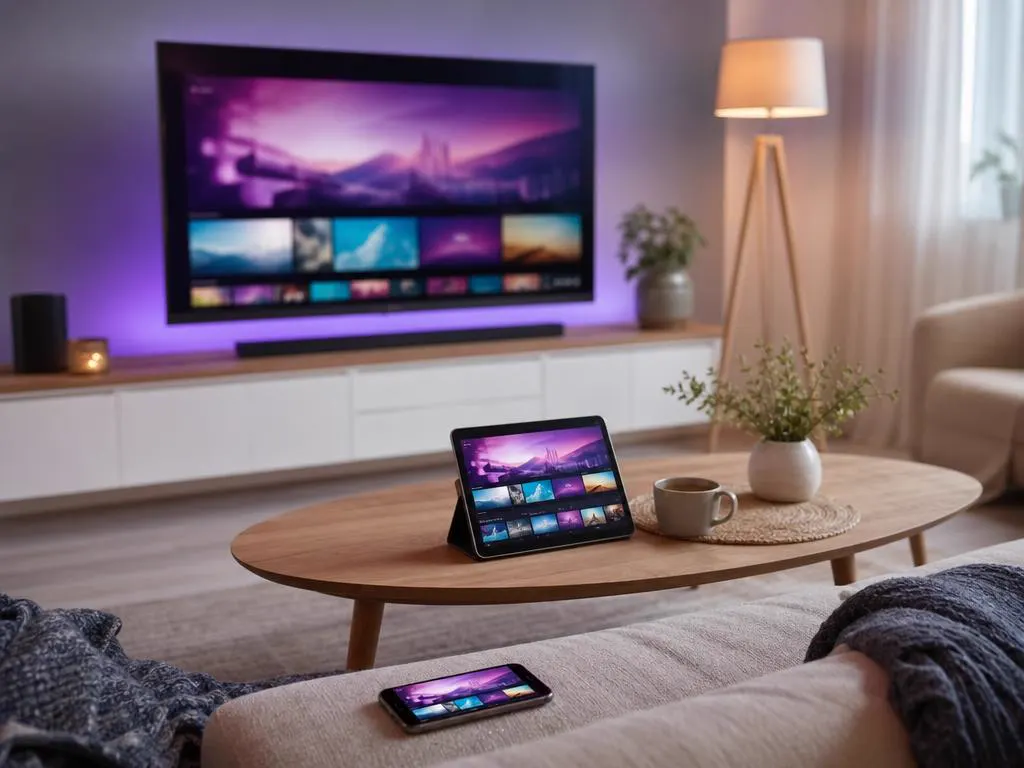 IPTV Smarters Pro on a TV, tablet and phone in one home