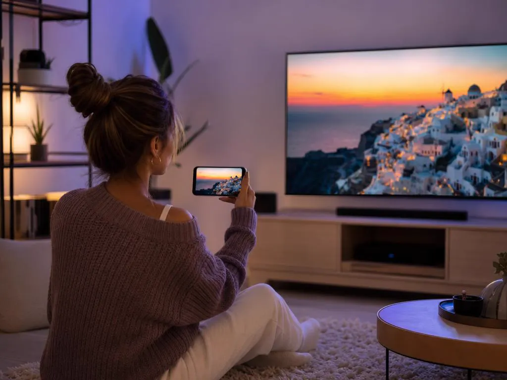 Recopie d’un téléphone vers une TV Samsung avec Smart View