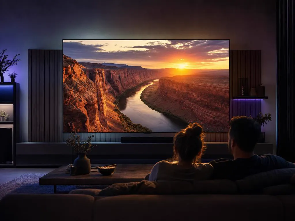 4K landscape on a big TV